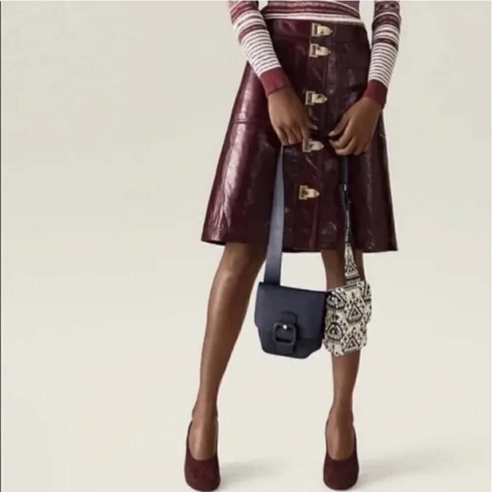 Tory Burch Burgundy Suede Pointed Pumps